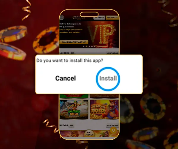 Confirmar la instalación de la aplicación.