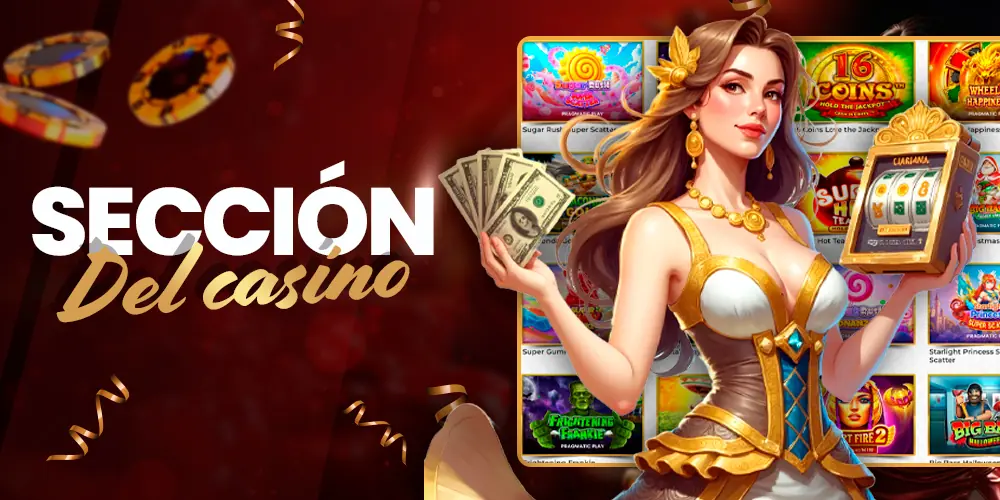 Sección de juegos de azar.