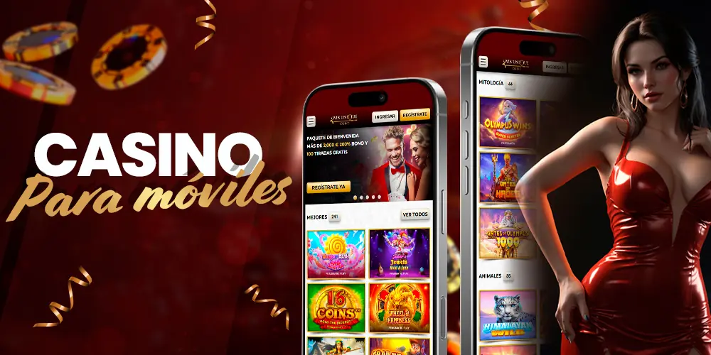 Versión móvil del casino.