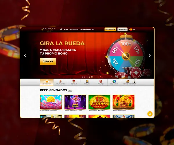 Página web oficial del casino.
